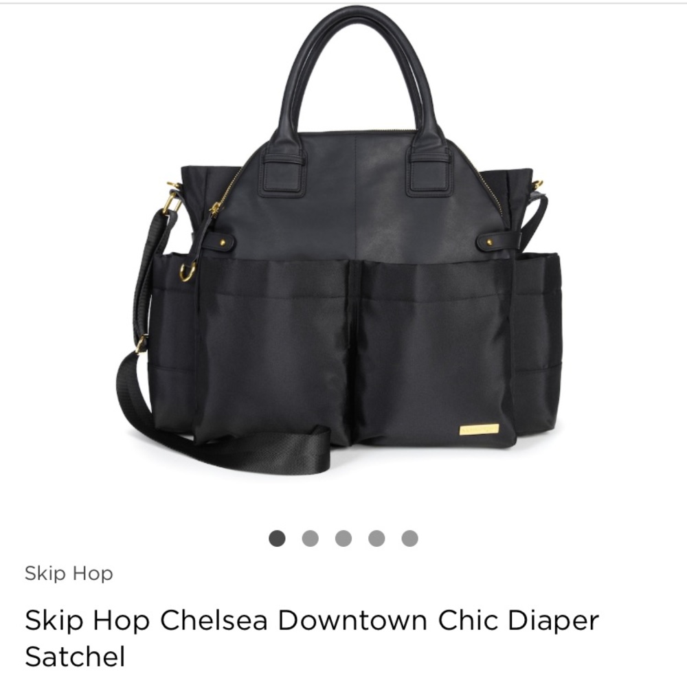 Black diaper bag